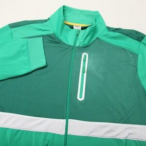 Fielder Bonobos Track Jacket Mens 3XL Green FZ Full Zip Athletic Polyester